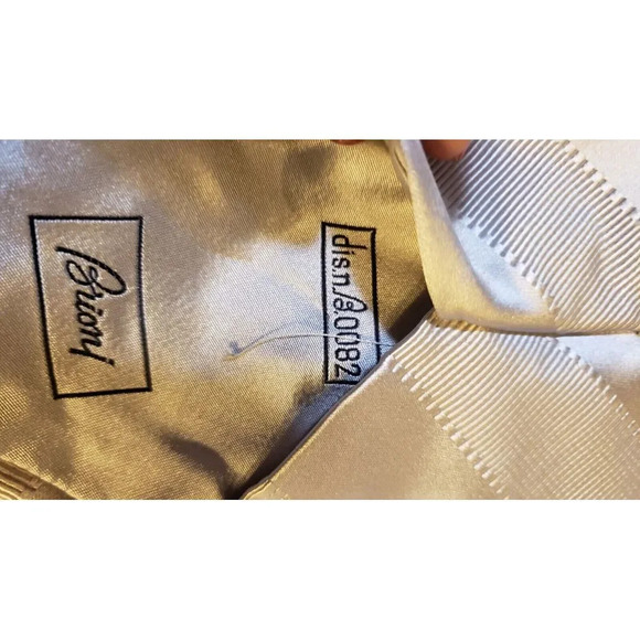 Brioni Neck Tie Mens Luxury Designer Gray Solid Textured‎ Stripe Italian Silk - Picture 9 of 12